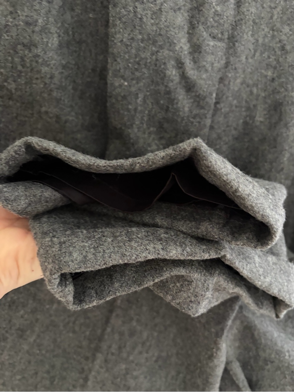 Vintage Limited Women's Size 8 Gray High Rise Wool Pleated Pants Cuffs USA - Picture 10 of 12